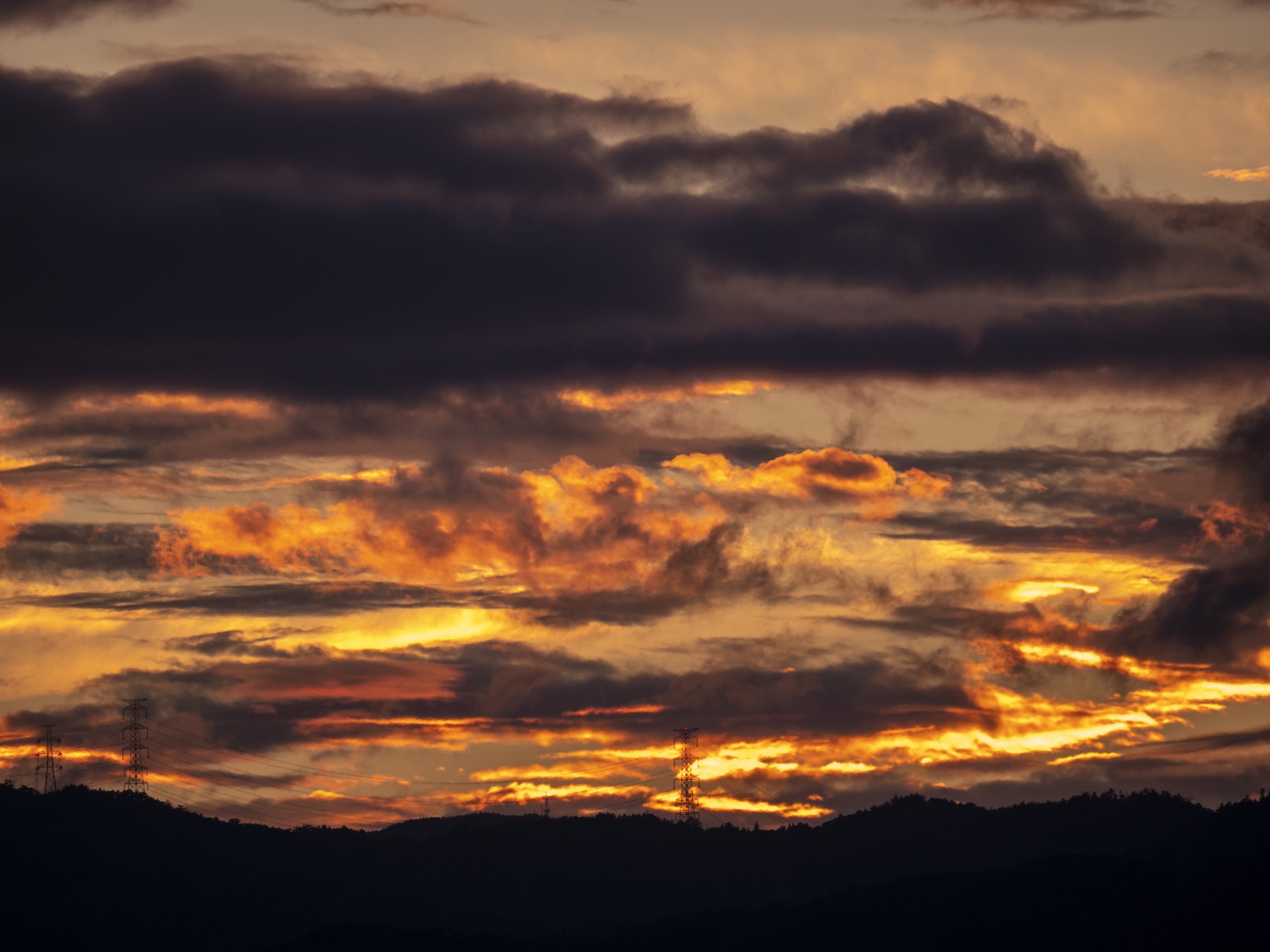 夕景の近所